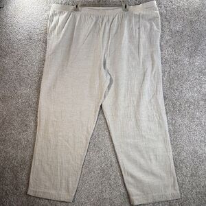 Marti Miami Beach‎ Pants Womens Size Xl Cotton Linen Beige